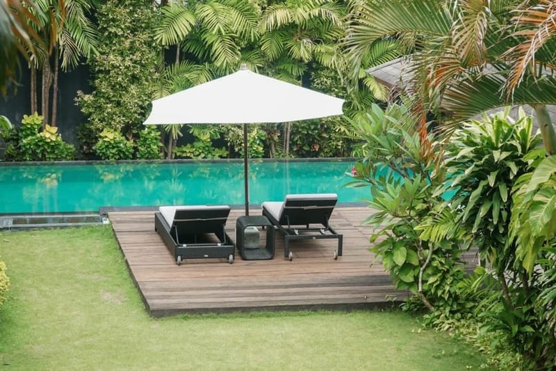 Pool and garden